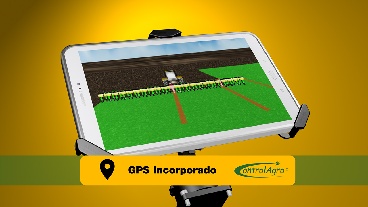 Gracias al Sistema de Posicionamiento Global (GPS) el CAS 5100T puede conocer con precisión la ubicación del implemento durante el proceso de siembra o fertilización.